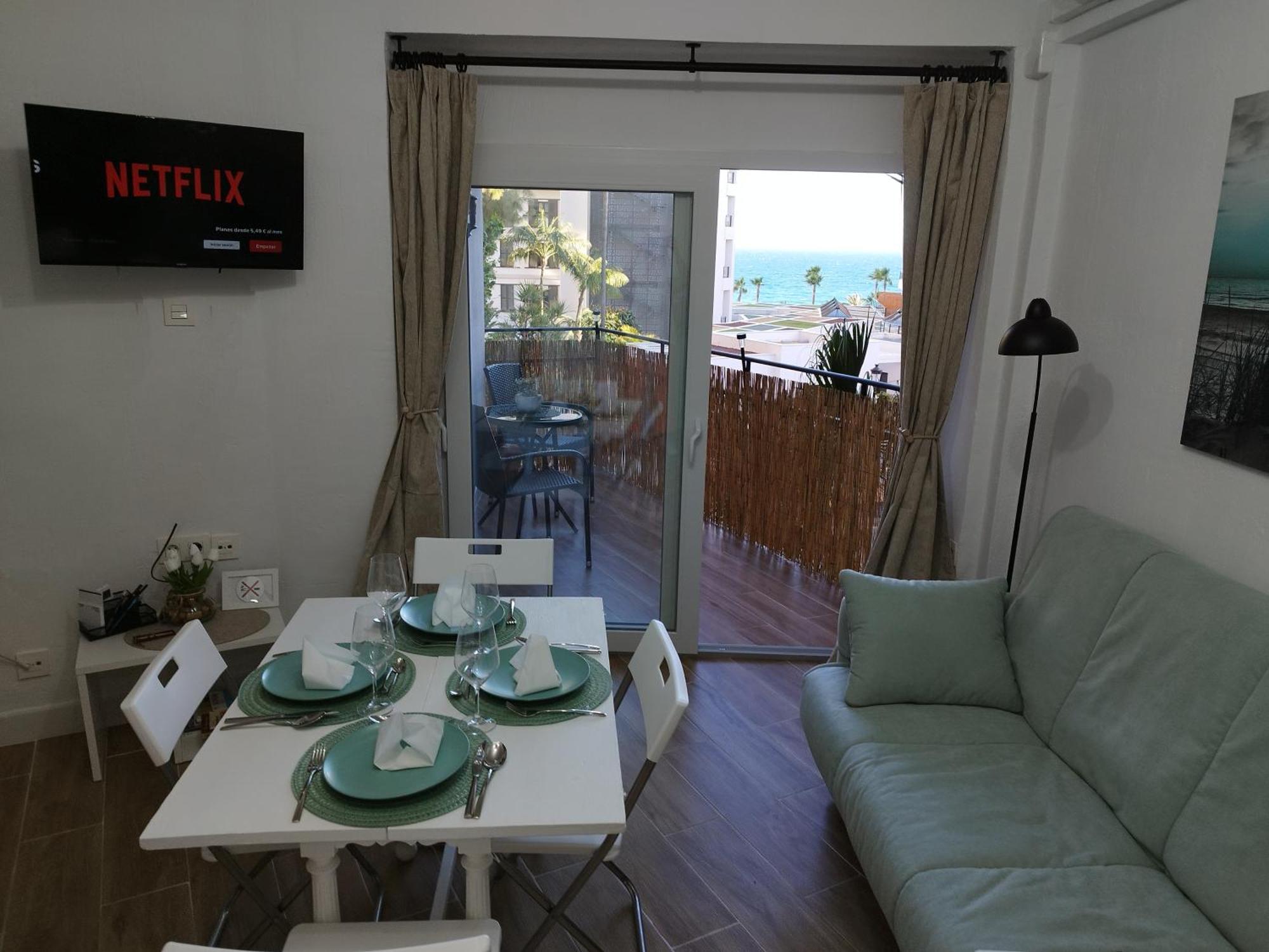Amazing Front Sea View Studio. Marbella Centre Ngoại thất bức ảnh